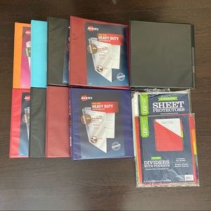 Binders Dividers ClearSheets Back to School Bundle